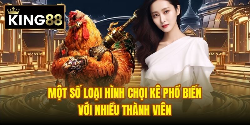 Một số loại hình chọi kê phổ biến với nhiều thành viên